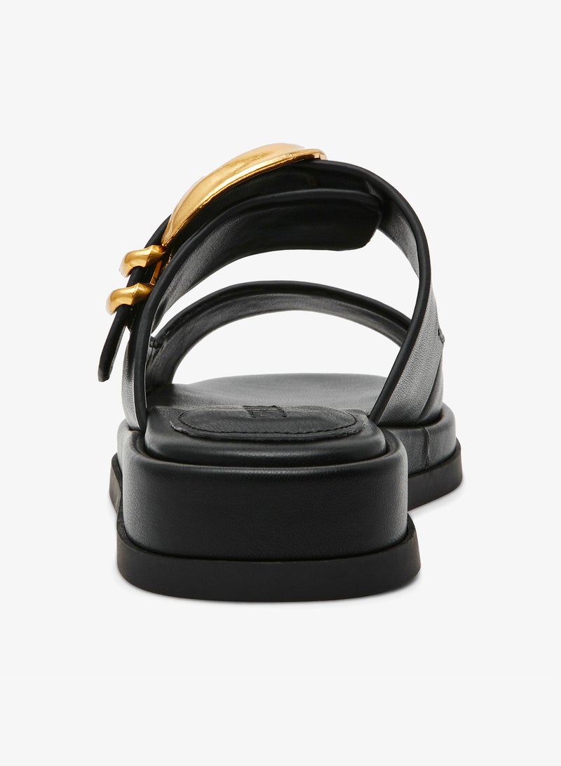 ستيف مادن صنادل جلدية بإبزيم نصف قمر - Image 3